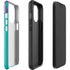 Purple Turquoise Zig Zag iPhone 15 Pro Impact Case